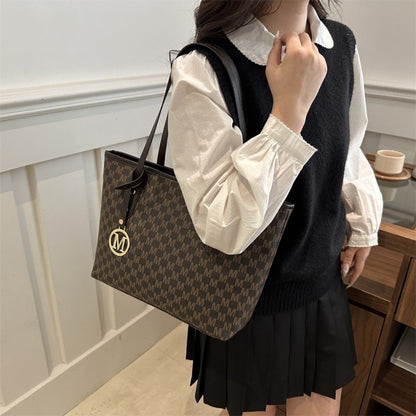 Tote Bag for Women – Large Capacity, Checkered Large Capacity Retro Plaid – detail view 37