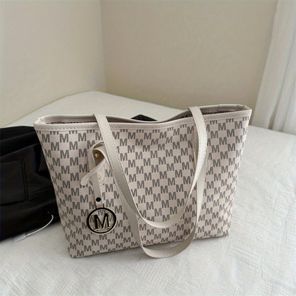 Tote Bag for Women – Large Capacity, Checkered Large Capacity Retro Plaid – detail view 5