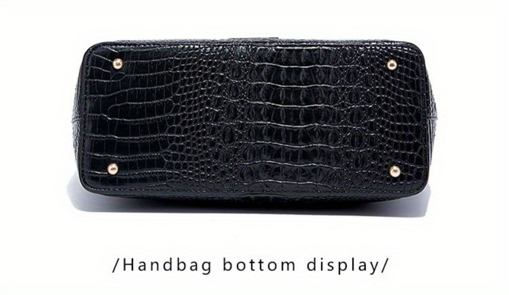 Tote Bag for Women – Large Capacity, Crocodile Pattern Two Piece Set – detail view 33