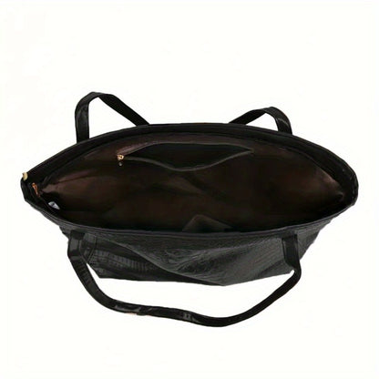 Tote Bag for Women – Large Capacity, Crocodile Print Large Capacity Scratch – detail view 14