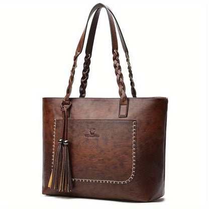 Tote Bag for Women – Large Capacity, Fringe Large Capacity Minimalist Boho – alternate view