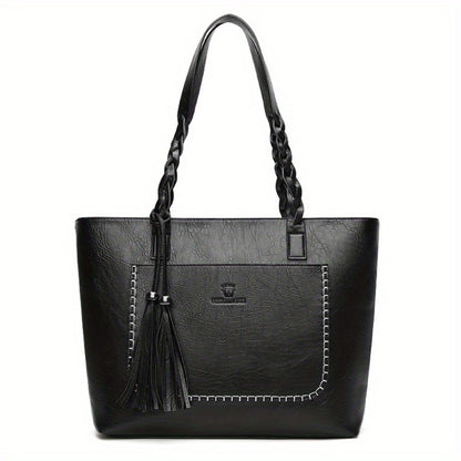 Tote Bag for Women – Large Capacity, Fringe Large Capacity Minimalist Boho – detail view 4