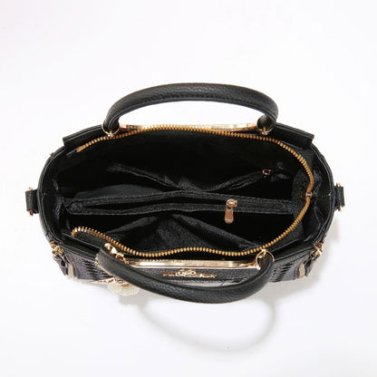 Tote Bag for Women – Large Embroidery Thread Texture Vintage – detail view 12