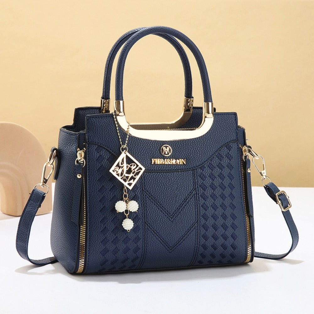 Tote Bag for Women – Large Embroidery Thread Texture Vintage – detail view 14