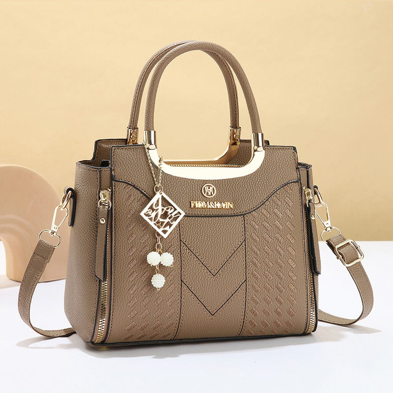 Tote Bag for Women – Large Embroidery Thread Texture Vintage – detail view 20