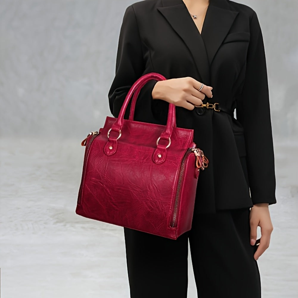 Tote Bag for Women – Multi-Pocket, Large Vintage Style Multi Pocket – detail view 9