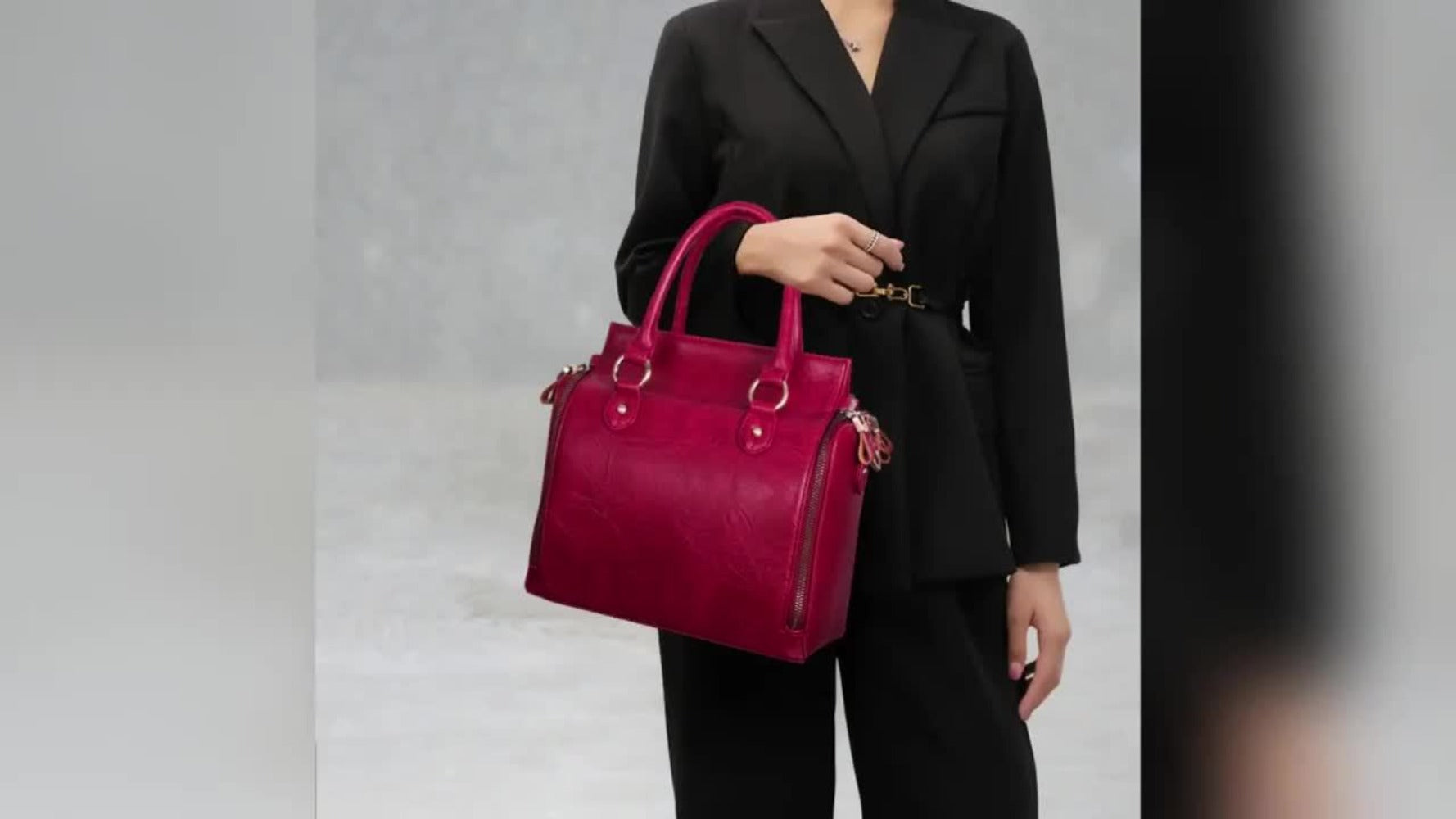 Tote Bag for Women – Multi-Pocket, Large Vintage Style Multi Pocket – detail view 12