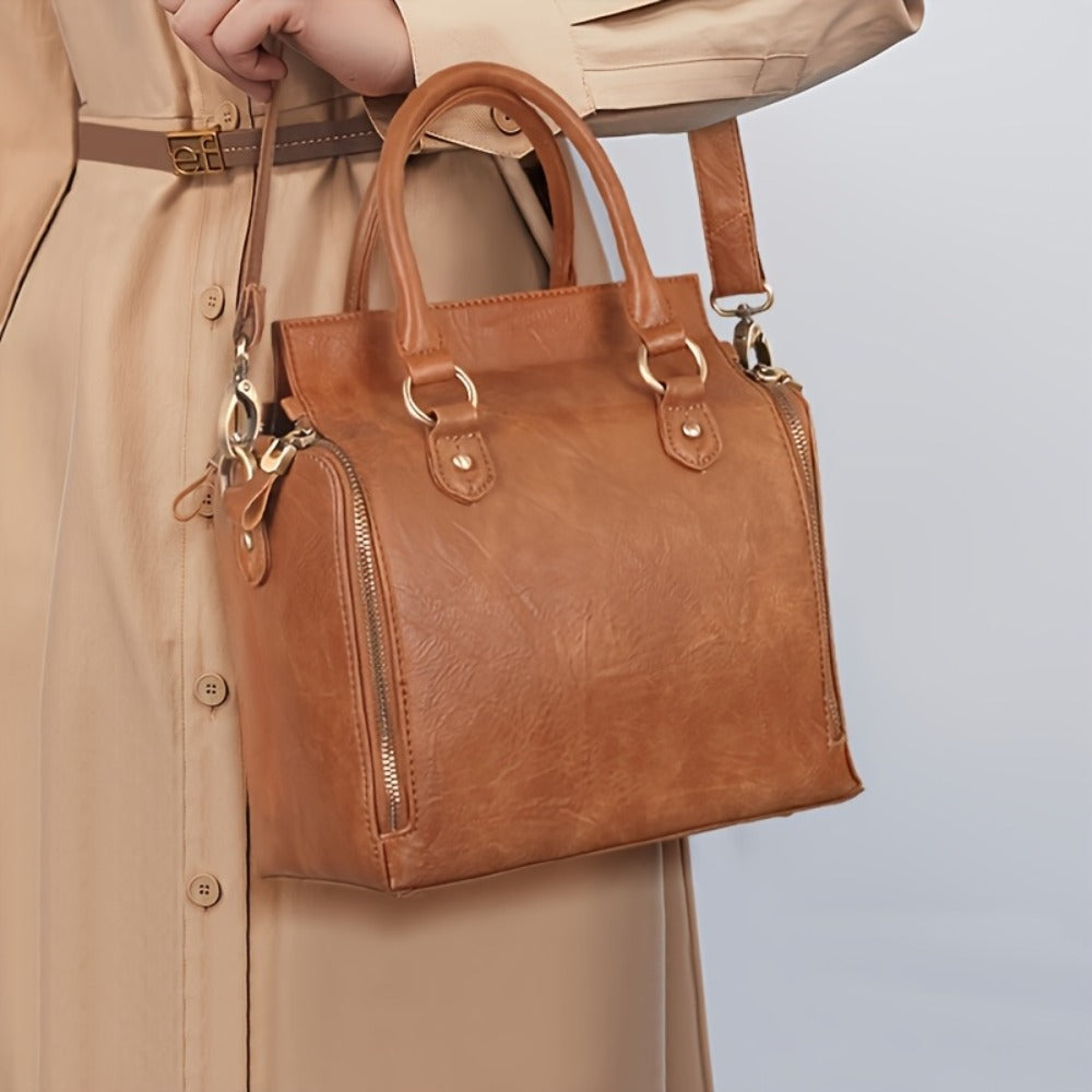 Tote Bag for Women – Multi-Pocket, Large Vintage Style Multi Pocket – detail view 8