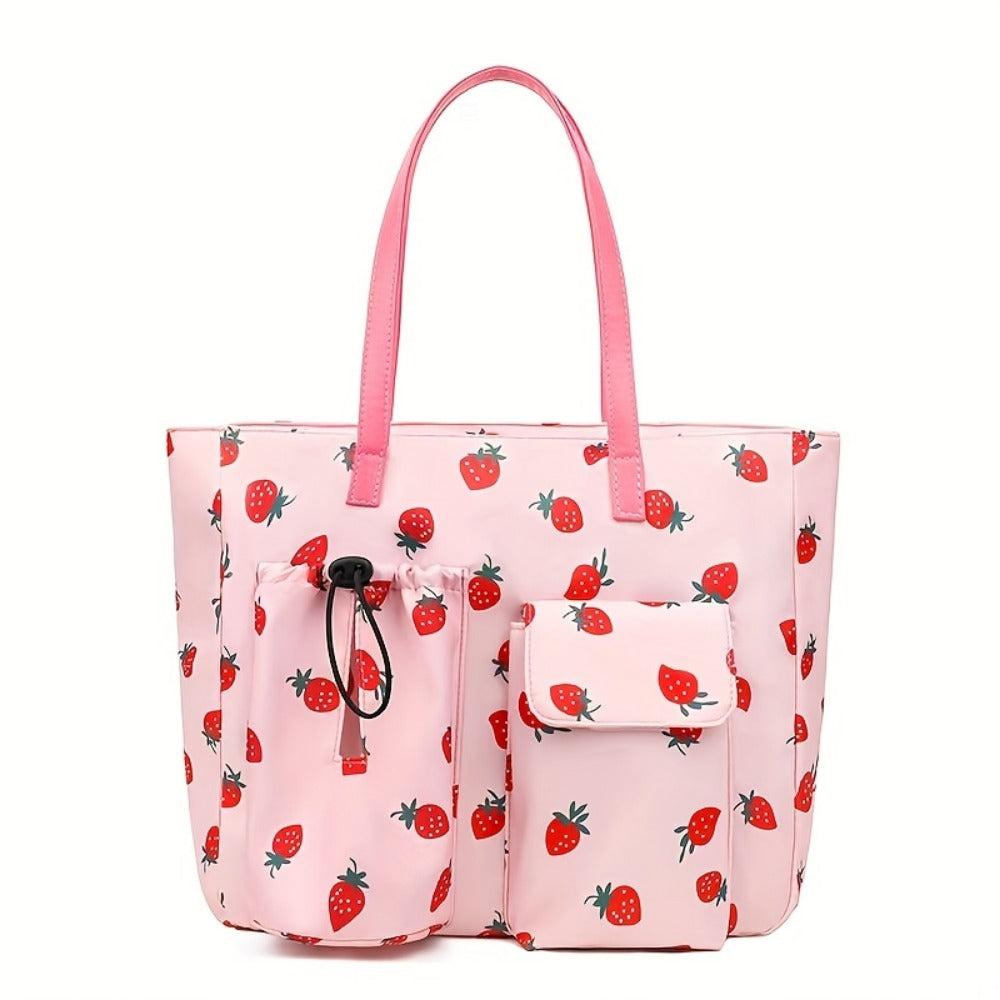 Tote Bag for Women – Nylon, Large Capacity, Multi-Pocket, Lightweight – detail view 3