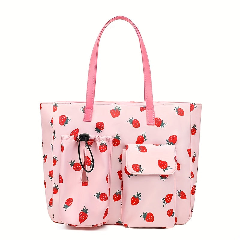 Tote Bag for Women – Nylon, Large Capacity, Multi-Pocket, Lightweight – front view - product view 16
