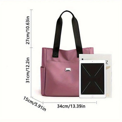 Tote Bag for Women – Nylon, Multi-Pocket, Lightweight, for Travel & Work – detail view 4