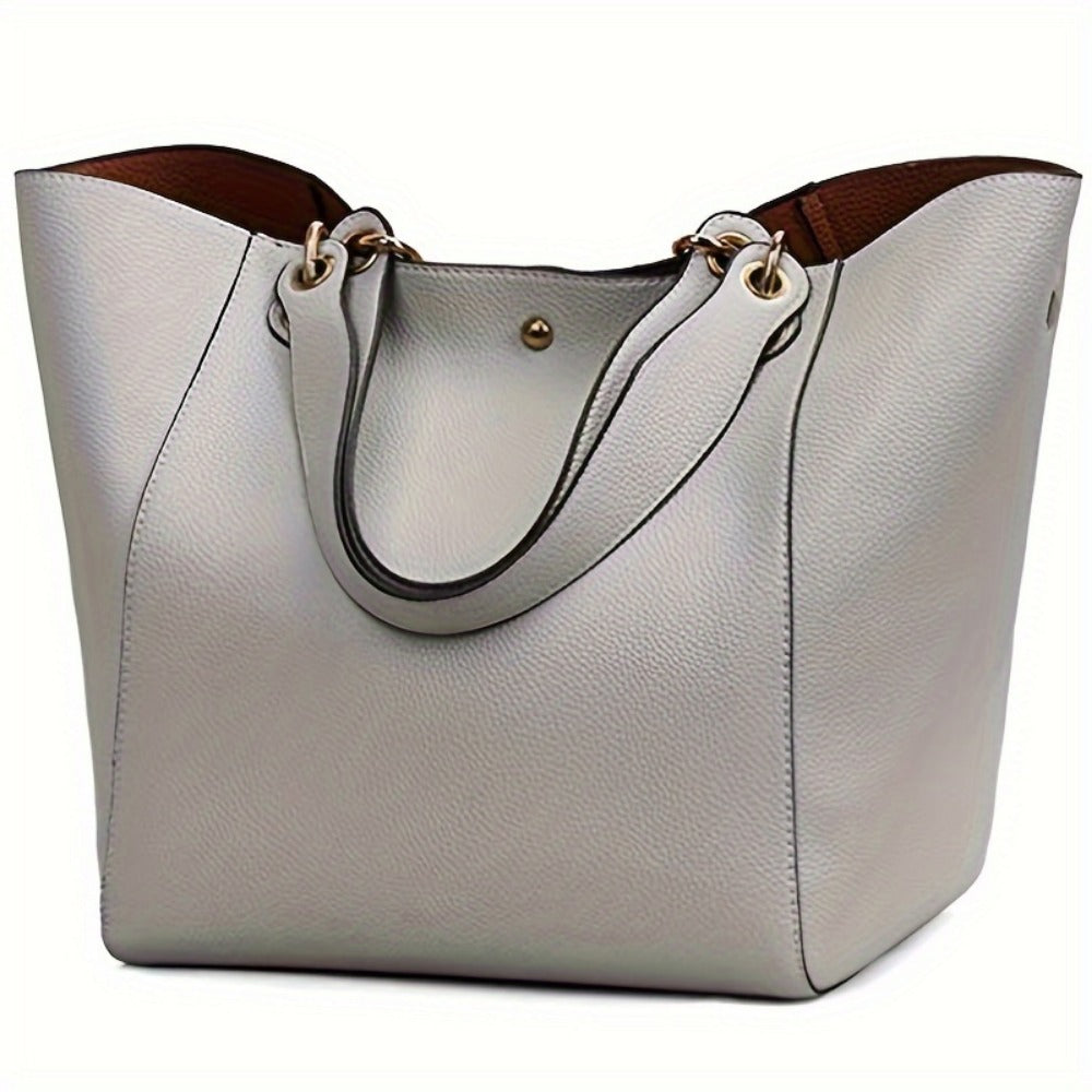 Tote Bag for Women – PU Leather, Large Capacity, for Travel & Work – detail view 8