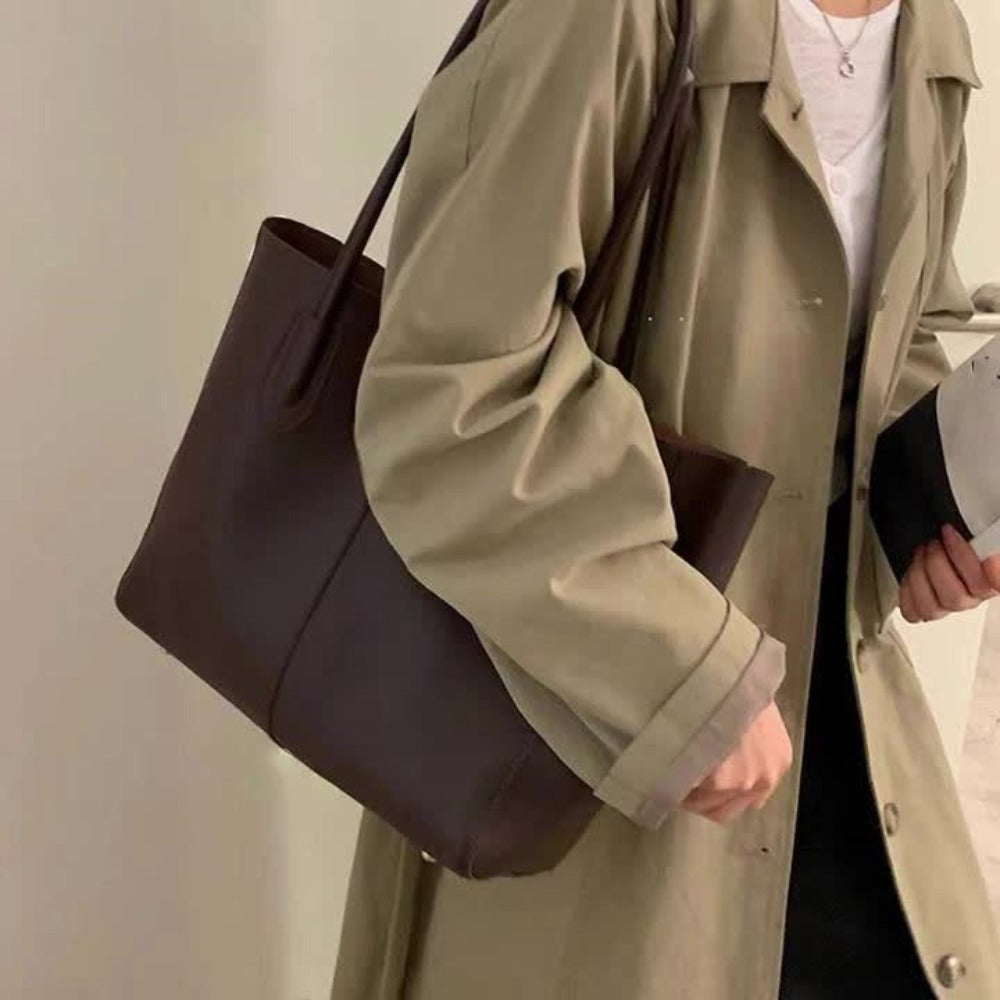 Tote Bag for Women – PU Leather, Large Capacity, for Travel & Work – detail view 11