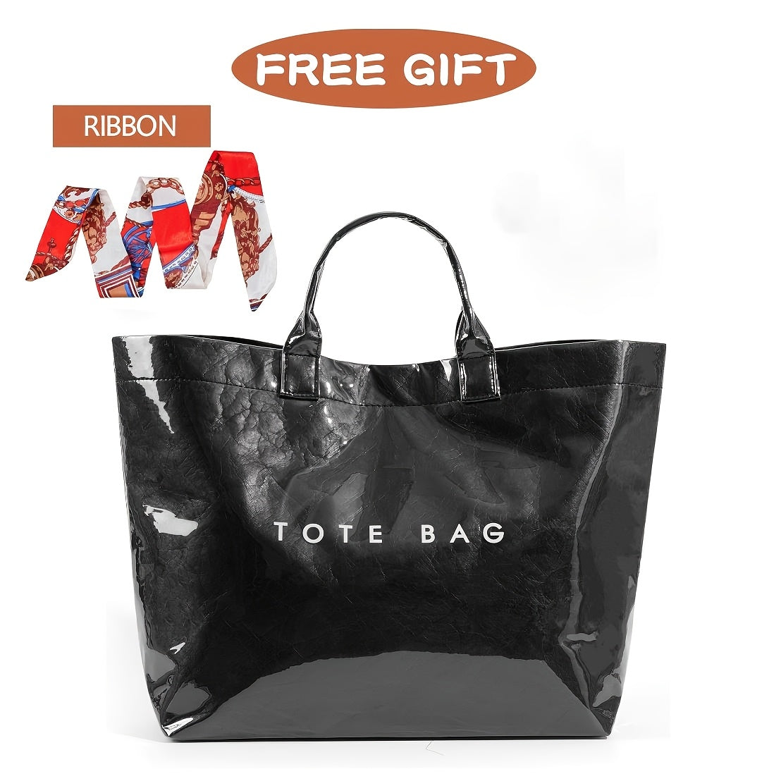 Tote Bag for Women – PU Leather, Large Capacity, for Travel – detail view 28