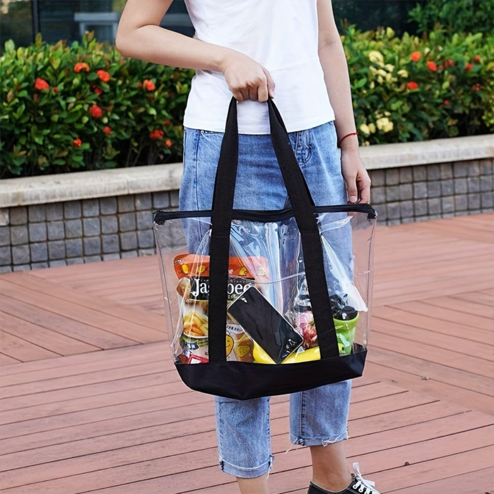 Tote Bag for Women – PVC, Clear, Transparent, for Travel – detail view 4
