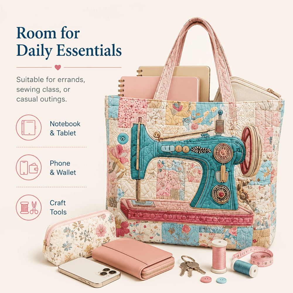 Tote Bag for Women – Quilted, Large Capacity, for Work & Everyday Use – detail view 2