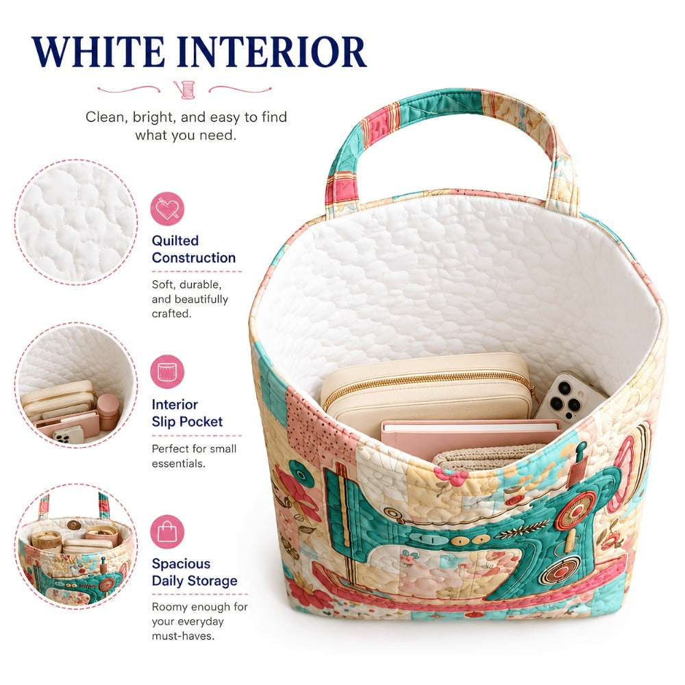 Tote Bag for Women – Quilted, Large Capacity, for Work & Everyday Use – detail view 3