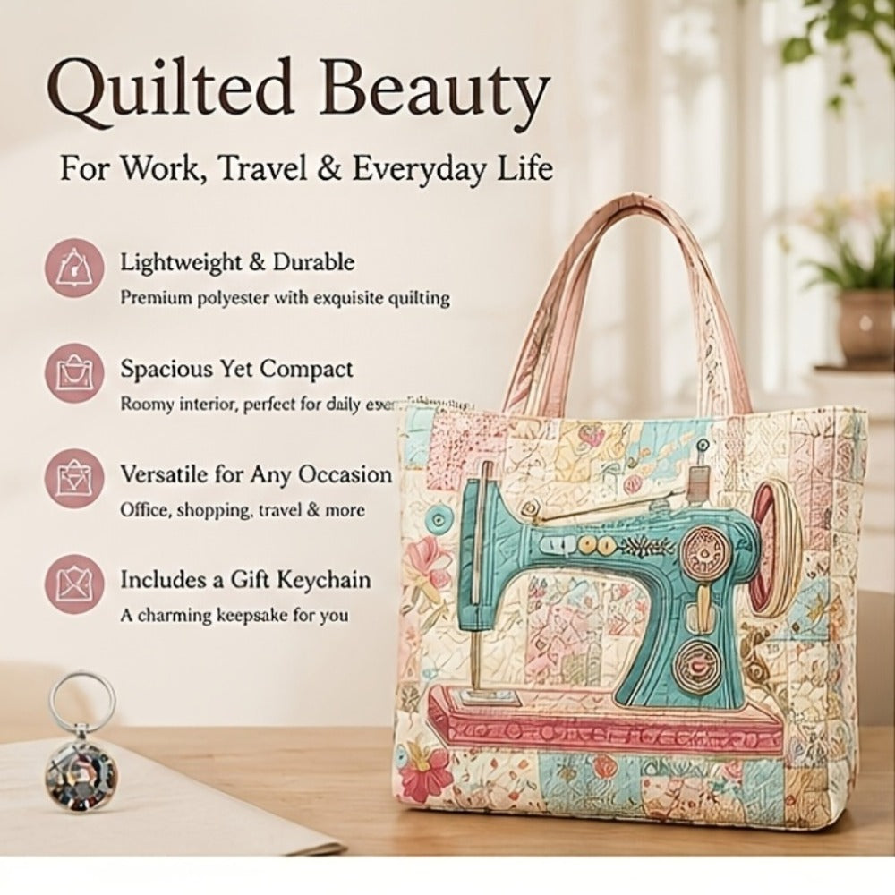 Tote Bag for Women – Quilted, Large Capacity, for Work & Everyday Use – detail view 7