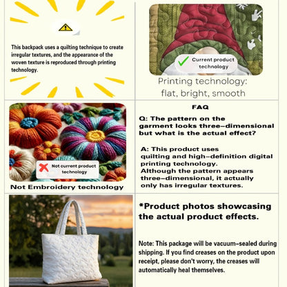 Tote Bag for Women – Quilted, Large Capacity, for Travel & Everyday Use – alternate view