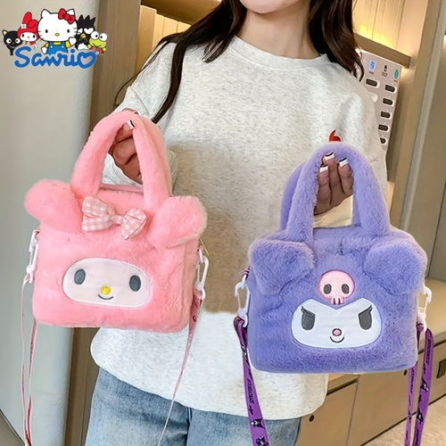 Tote Bag for Women – Sanrio Plush Kawaii Cinnamon Dog – front view