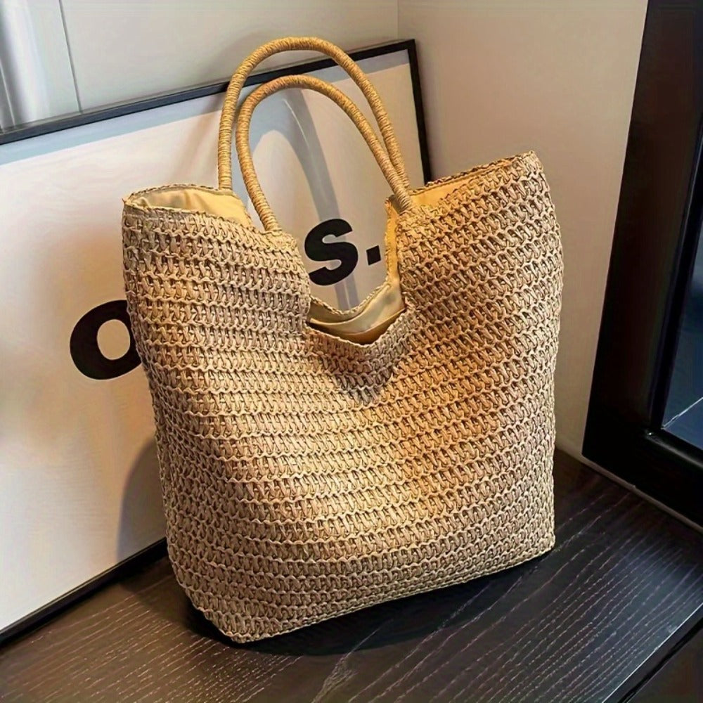 Tote Bag for Women – Straw, Large Capacity – detail view 4