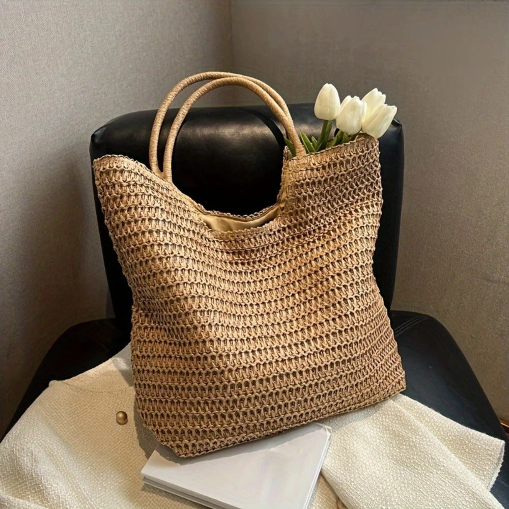 Tote Bag for Women – Straw, Large Capacity – detail view 6
