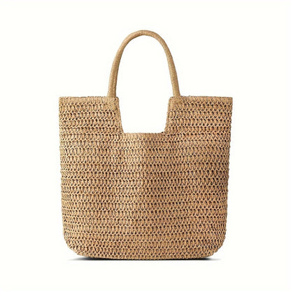 Tote Bag for Women – Straw, Large Capacity, for Travel – alternate view