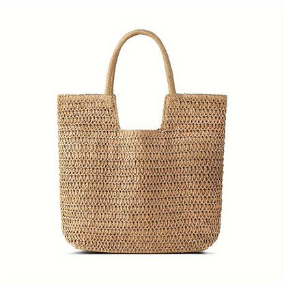 Tote Bag for Women – Straw, Large Capacity, for Travel – detail view 8