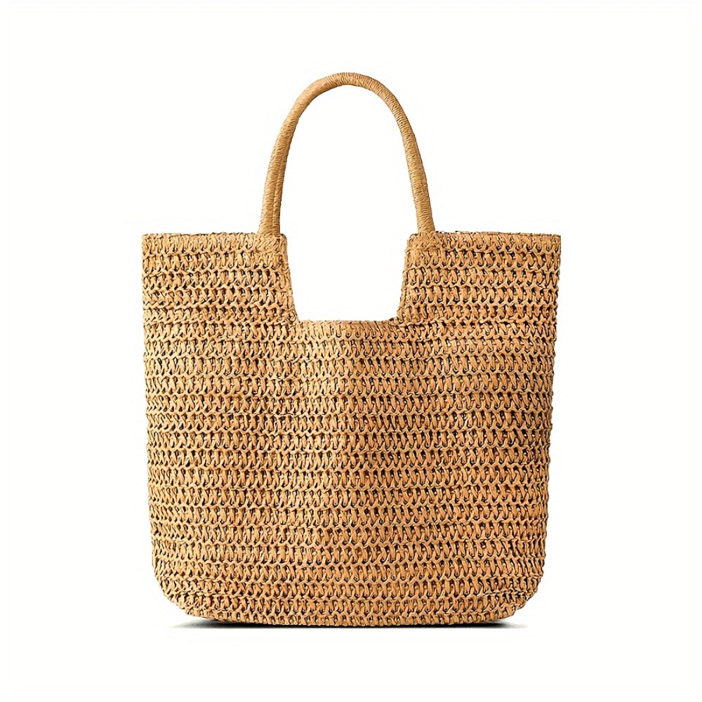 Tote Bag for Women – Straw, Large Capacity, for Travel – front view
