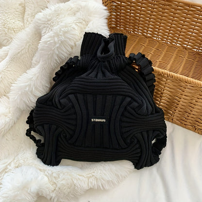Tote Bag for Women – for Travel & Everyday Use, Knitted Top Handle Korean Aesthetic – detail view 6