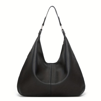 Tote Bag for Women – for Travel & Work, Faux Leather Work Large Zipper – front view - product view 8