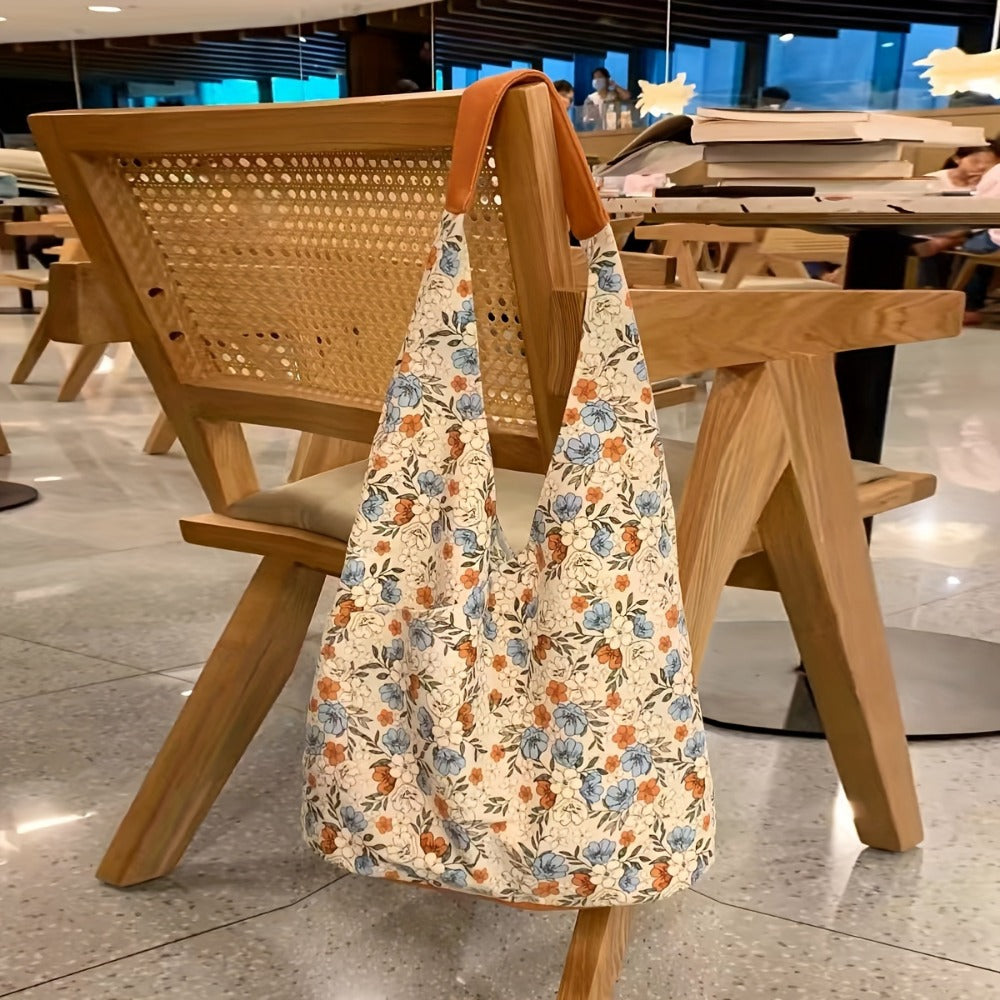 Tote Bag for Women – Vintage Floral Spacious Magnetic Closure – detail view 6