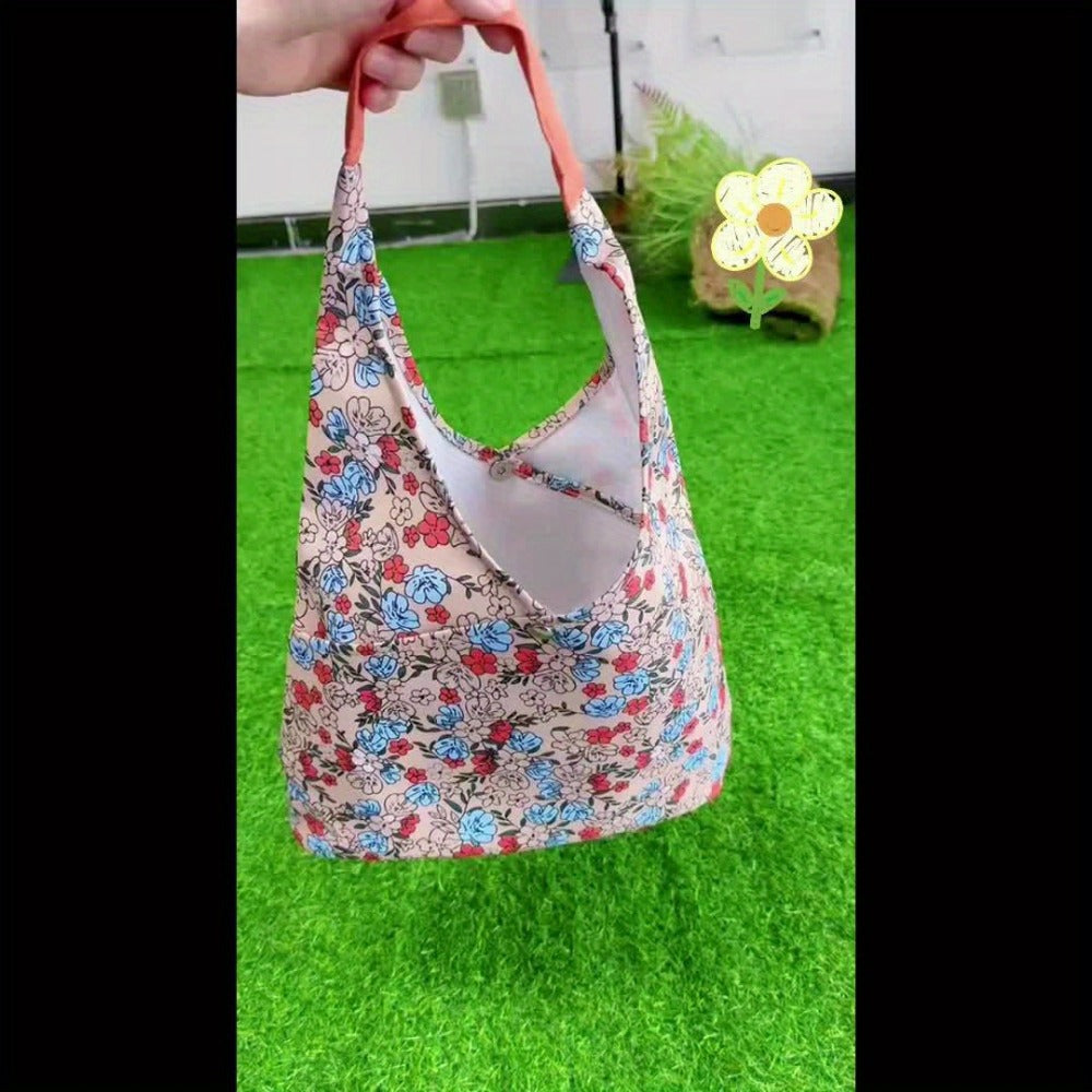Tote Bag for Women – Vintage Floral Spacious Magnetic Closure – detail view 8