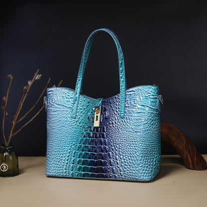 Women's Wallet – 3-Piece, Piece Faux Leather Set Crocodile – detail view 5