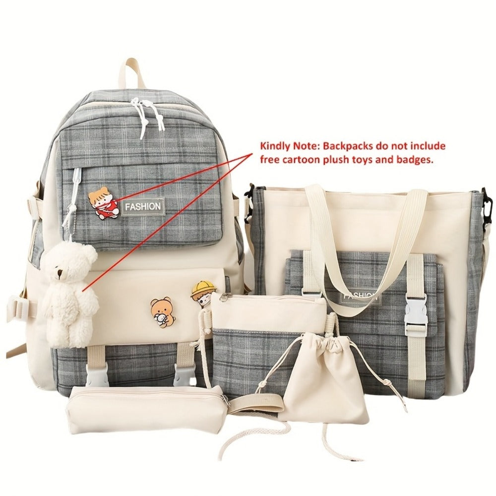 Women's Wallet – 5-Piece, Canvas, Large Capacity, for School – detail view 8