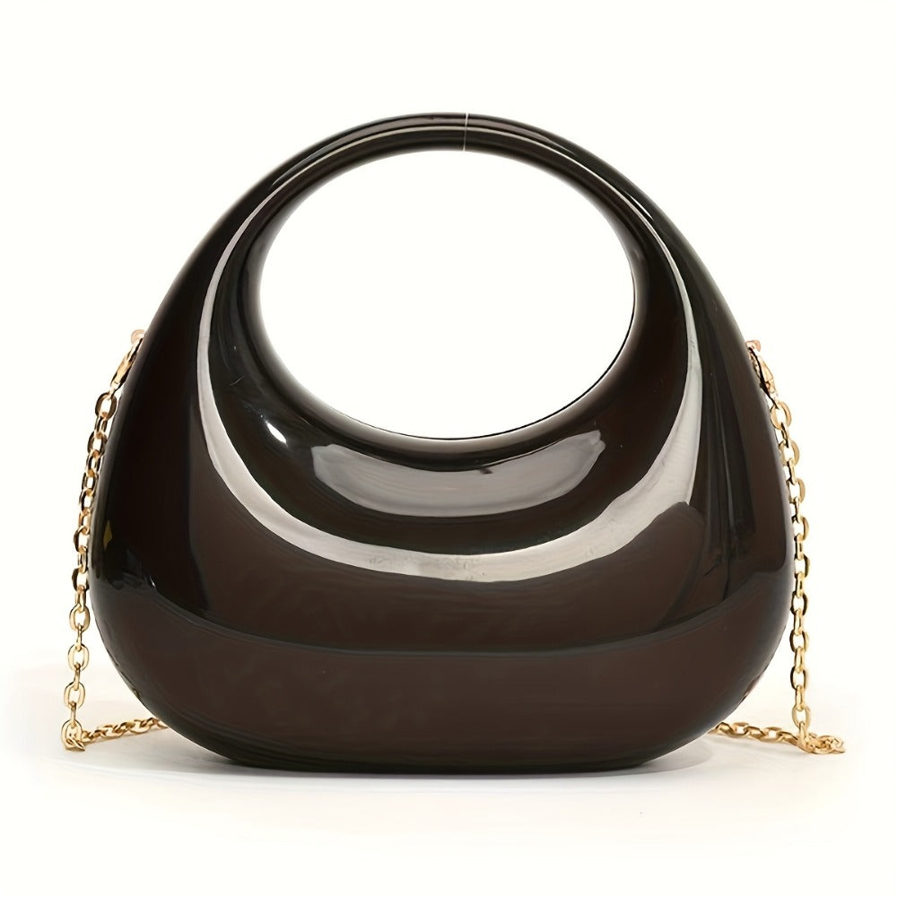 Women's Wallet – Acrylic Clutch Ball Shell Shape – detail view 11