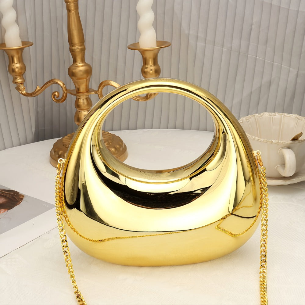 Women's Wallet – Acrylic Clutch Ball Shell Shape – detail view 13
