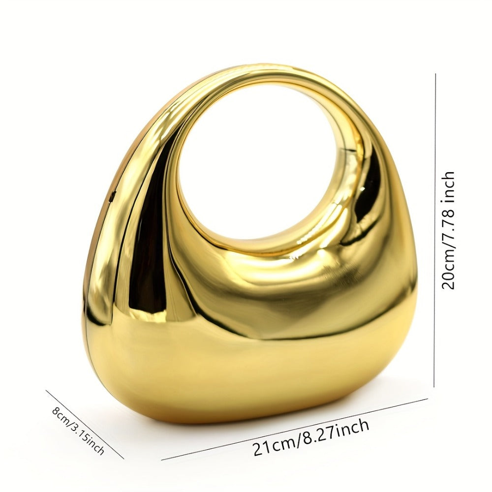 Women's Wallet – Acrylic Clutch Ball Shell Shape – detail view 4