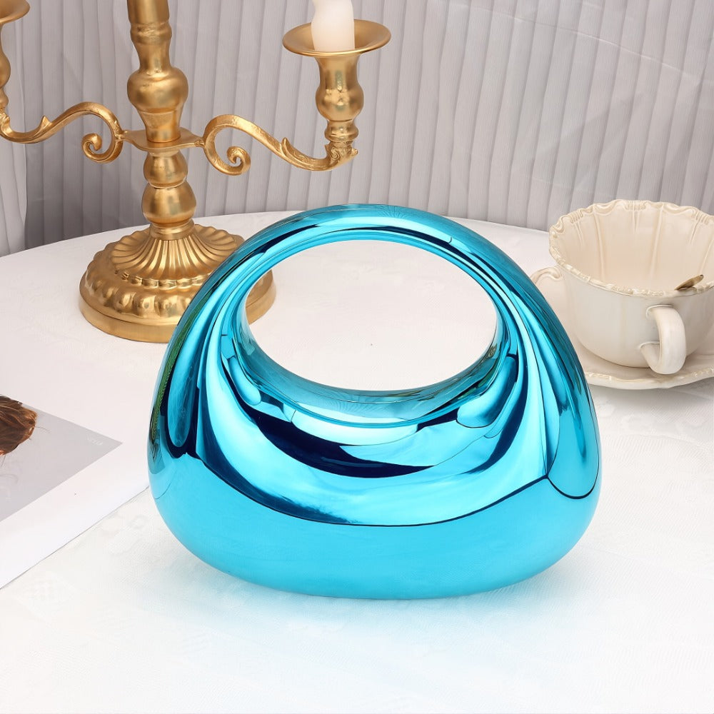 Women's Wallet – Acrylic Clutch Ball Shell Shape – detail view 9