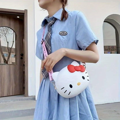 Women's Wallet – Adjustable Strap, Cute Kitty Anime Cat Coin – detail view 12