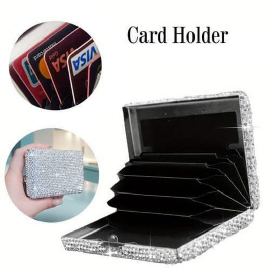 Women's Wallet – Aluminum Alloy Card Holder Anti – front view