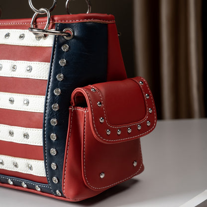 Women's Wallet – American Flag Set Patriotic Stars – detail view 10