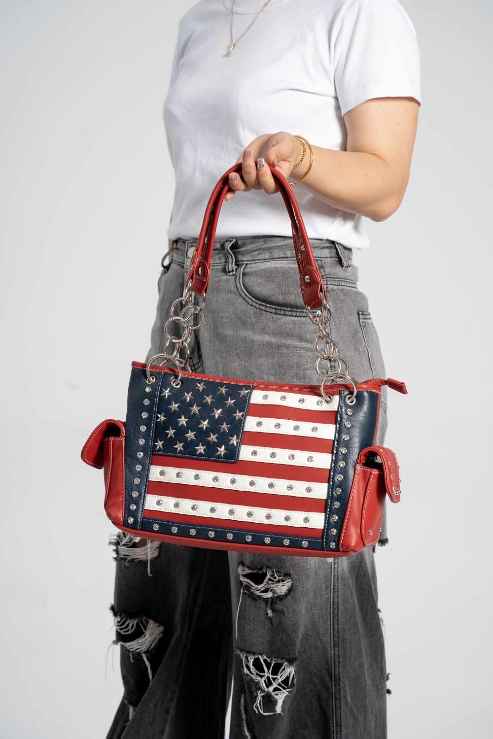 Women's Wallet – American Flag Set Patriotic Stars – detail view 11