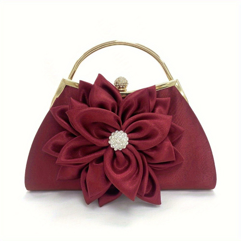 Women's Wallet – Beaded Flower Evening Vintage Clutch – detail view 6