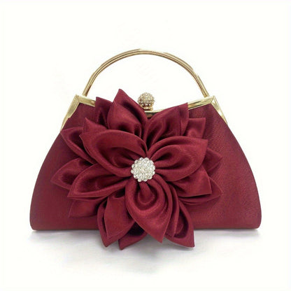 Women's Wallet – Beaded Flower Evening Vintage Clutch – detail view 6