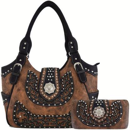 Women's Wallet – Berry Conchos Cowgirl Concealed Carry – detail view 3