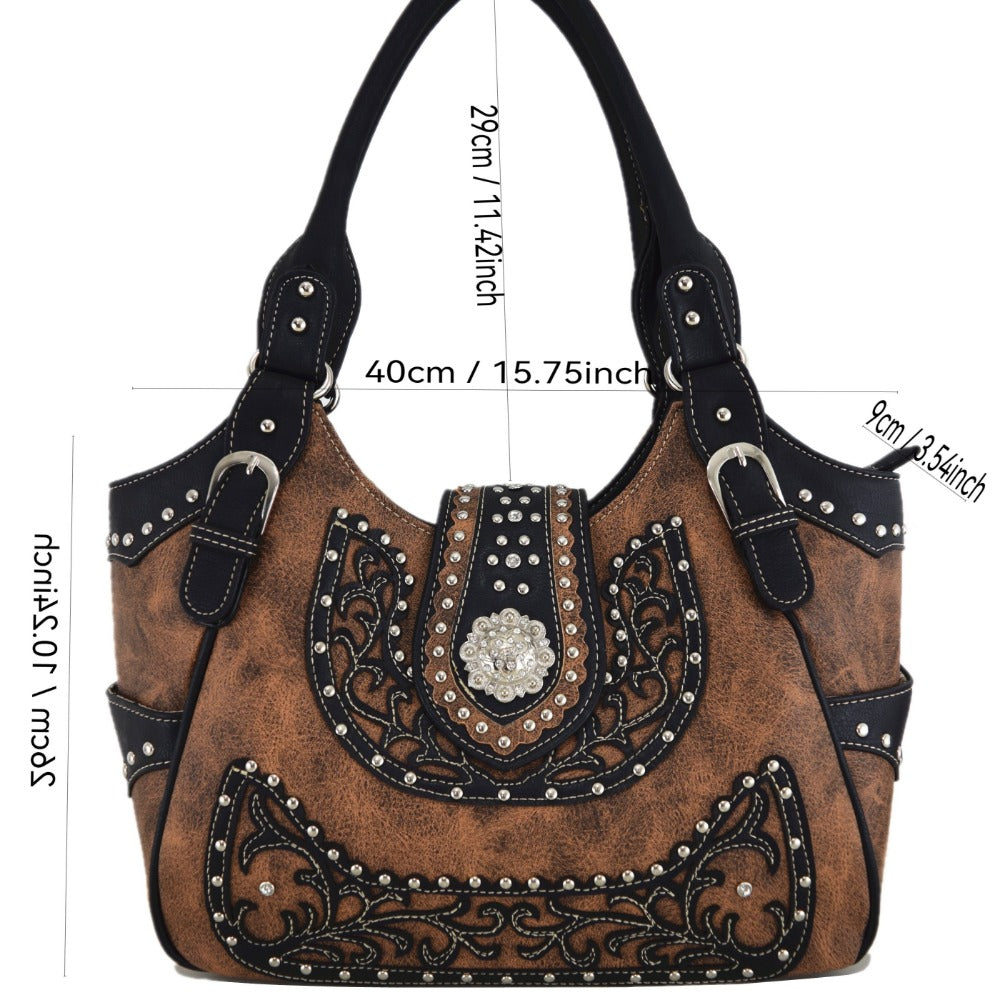 Women's Wallet – Berry Conchos Cowgirl Concealed Carry – detail view 4