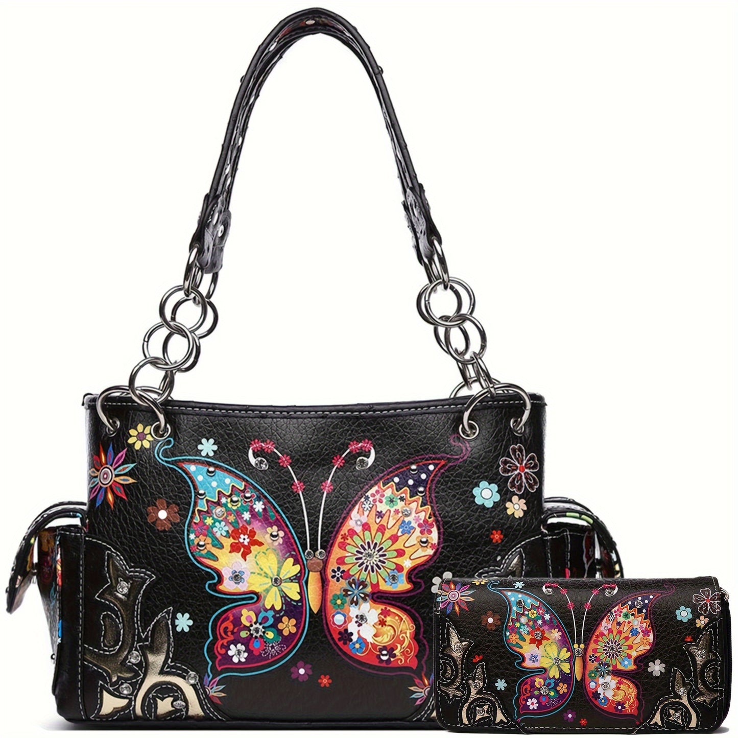 Women's Wallet – Butterfly Floral Western Set Phone – detail view 27