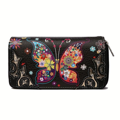 Women's Wallet – Butterfly Floral Western Set Phone – detail view 11