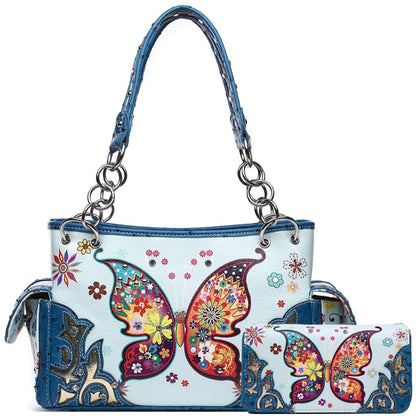 Women's Wallet – Butterfly Floral Western Set Phone – detail view 5